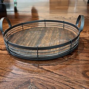 Wood & Metal Tray